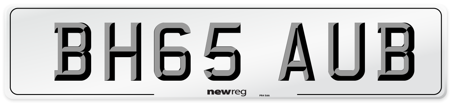 BH65 AUB Number Plate from New Reg